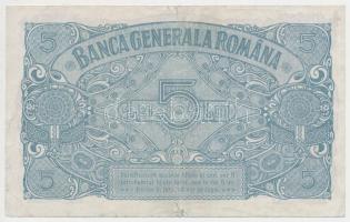 Románia/Német megszállás 1917. 5L T:III Romania/German occupation 1917. 5 Lei C:F