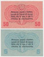Olaszország/Velence/osztrák-magyar megszállás 1918. 5c + 50c T:I
Italy/Austro-Hungarian occupation 1...