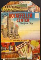1939 New York City Rockefeller Center leporellós füzet 16 képpel / 1939 New York City Rockefeller Center leporello