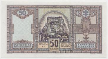 Szlovákia 1940. 50K "SPECIMEN" T:I
Slovakia 1940. 50 Korun "SPECIMEN" C:UNC