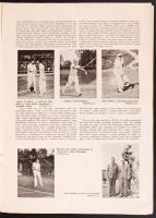 1937 Tenisz című újság, a Magyar Országos Lawn-Tennis Szövetség hivatalos lapjának II. évfolyam 3., ...