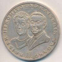 NSZK 1971. "Hirohito császár és Nagako császárné - a japán császári pár látogatása Németországban" Ag emlékérem (49.66g/0.999) T:2,PP (felületi karcos) GFR 1971. "Visit of Emperor Hirohito and Empress Nagako to Germany" commemorative silver medallion (49.66g/0.999) C:XF,PP scratched