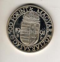 1991. 500Ft Ag "II. János Pál" T:PP