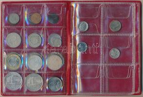 24db-ból álló vegyes ezüst- és fémpénz gyűjtemény albumba rendezve T:vegyes
