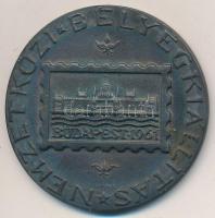 Iván István (1905-1968) 1961. "Nemzetközi Bélyegkiállítás - Budapest / Lőrinczy Endre (vasúti mérnők) részére" fém emlékérem (50mm) T:2