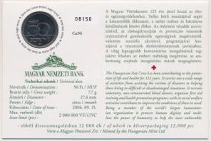 2006. 50Ft "125 éves a Magyar Vöröskereszt" elsőnapi veret számozott emléklapon T:BU