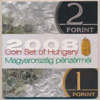 2008. 1Ft-100Ft "Búcsú az egy- és kétforintostól" 7xklf db dísztokos szettben T:BU