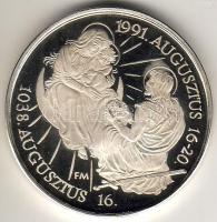 1991. "János Pál pápa" Ag 31g T:PP