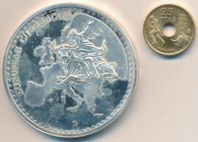 Spanyolország DN. "Európai valuták" ezüstözött emlékérem 1999. 25Ptas-al T:PP
Spain ND. &q...