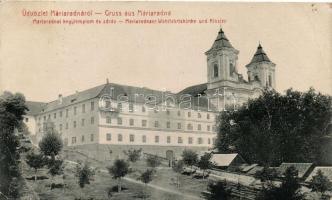 Máriaradna, kegytemplom és zárda, Csauscher József kiadása / church and nunnery (b)