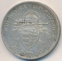 1938. 5P Ag "Szent István" T:2- Adamo P8.1