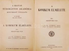 Szigetvári Iván: A komikum elmélete. Budapest 1911. MTA, néhány lap kijár