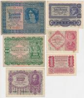 1902. 1000K mindkét oldal német, "Deutschösterreich" felülnyomással + Osztrák-Magyar Bank ...