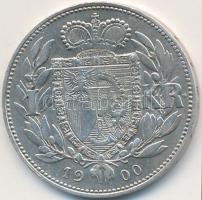Lichtenstein 1900. 1K Ag "II. János herceg" T:2,2-
Lichtenstein 1900. 1 Krone Ag "Pri...