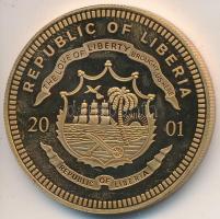 Libéria 2001. 10$ "ECU-Franciaország" bicolor T:PP Liberia 2001. 10 Dollars "ECU - France" bicolor C:PP