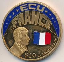 Libéria 2001. 10$ "ECU-Franciaország" bicolor T:PP
Liberia 2001. 10 Dollars "ECU - Fr...