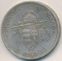 1938. 5P Ag "Szent István" T:2- Adamo P8.1