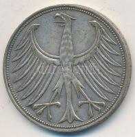 NSZK 1951F 5M Ag T:2-
GFR 1951F 5 Mark Ag C:VF