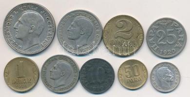 Jugoszlávia / Szerb-Horvát-Szlovén Királyság 1920-1925. 10p-2D (4xklf) + Jugoszlávia 1938. 50p-2D (3xklf) + 1931. 20D Ag "I. Sándor" + Szerbia 1915. 50p Ag "I. Péter" T:vegyes Yugoslavia / Kingdom of the Serbs, Croats and Slovenes 1920-1925. 10 Para - 2 Dinara (4xdiff) + Yugoslavia 1938. 50 Para - 2 Dinara (3xdiff) + 1931. 20 Dinara Ag "Alexander I" + Serbia 1915. 50 Para Ag "Peter I" C:mixed