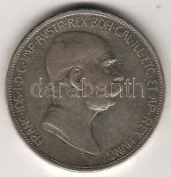 Ausztria 1908. 5K Ag "1848-1908 - Jubileum" T:3