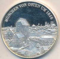 Németország 1990. "1200 éves München-Giesing" Ag emlékérem, peremén jelezve (19.97g/0.999) T:PP felületi karcos Germany 1990. "1200th Anniversary of München-Giesing" commemorative Ag medallion with hallmark on edge (19.97g/0.999) C:PP scratched