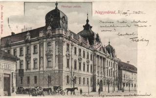 Nagyvárad, Pénzügyi palota, Ifj. Popper József vegyeskereskedése / financial palace, grocery shop (Rb)