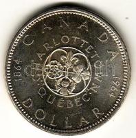 Kanada 1964. 1$ Ag "Quebec" T:exPP