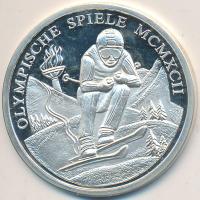 Németország 1992. "Olimpiai játékok" Ag emlékérem (8.4g/0.999) T:PP Germany 1992. "Olympic Games" commemorative Ag medallion (8.4g/0.999) C:PP