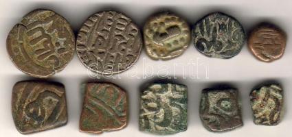 India/Bihar állam XIX.sz. 10db pénz T:2,2/3