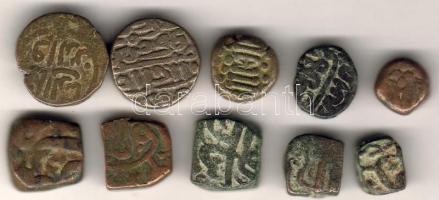 India/Bihar állam XIX.sz. 10db pénz T:2,2/3