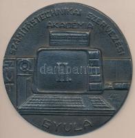 1984. "II. Számítástechnikai Szervezési Akadémia Gyula" Al emlékérem, szign.:KP (100mm) T:2