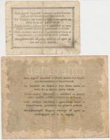 1848-1849. 30Kr + 10Ft "Kossuth bankó" T:III,III-