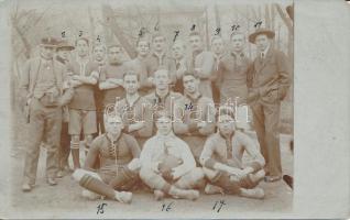 Hungarian football team, group photo (EK)