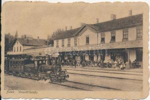 Fülek, vasútállomás, Andor Ernő kiadása / railway station (EB)