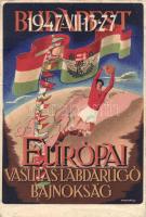 1947 Európai Vasutas Labdarúgó Bajnokság, Budapest / European Railway Football Championship, advertisement s: Molnár Jenő (fa)