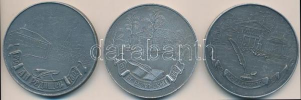 Oroszország DN "Lermontov", "Belinsky", "Radishchev" 3xklf Al emlékére...