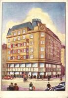 Budapest VII. Rákóczi út 38. Szövetkezeti bolt székháza s: Kanizsai (kis szakadás / small tear)