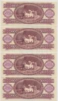1984. 100Ft (4x) sorszámkövetéssel T:I-/II (hajtva de nem törve)