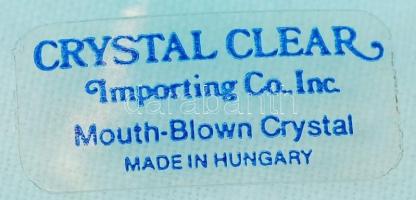 Jelzett pezsgős pohár (5db), kézzel festett, hibátlan, m:16 cm