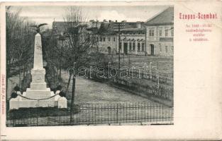 Szepesszombat, promenade, monument (EB)