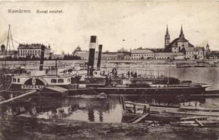 Komárom, Duna, SS Stefánia, Spitzer Sándor kiadása (fa)