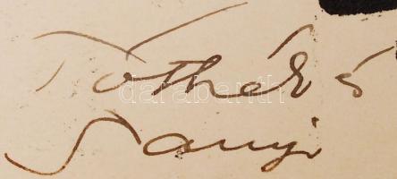 A. Tóth Sándor (1904-1980): Újévi üdvözlőlapok. 4 db fametszet, saját kézírással elküldve