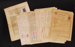 1906-1974 29 db marhalevél illetékbélyegekkel