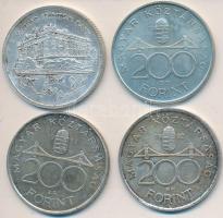 1992-1994. 200Ft Ag (4x) T:vegyes