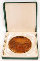 Mladonyiczky Béla (1936-1995): Bétazen. Bronz plakett, két oldalas, jelzett, d:9,5 cm