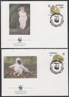 WWF: Sasok sor 4 db FDC-n WWF: Eagles set 4 FDC