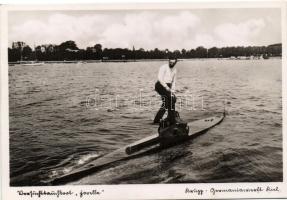 Erstes Versuchstauchboot 'Forelle' / German mini U-Boot