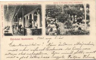 Szolnok, Müller és Weszther vasúti nyári étterme és mulatókertje