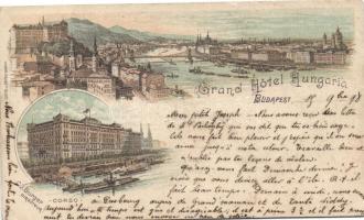 1898 Budapest litho (kis szakadás / small tear)