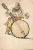 Cat, Theo Stroefer's Kunstverlag, Serie VIII. No. 5495. litho (b)